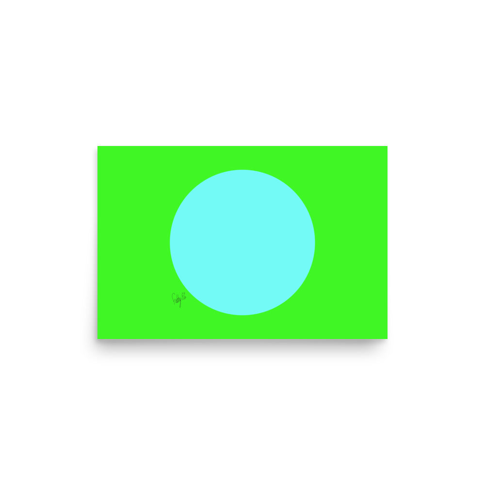 Circling around green Poster