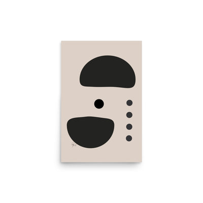 Dots taking sides light pale Poster