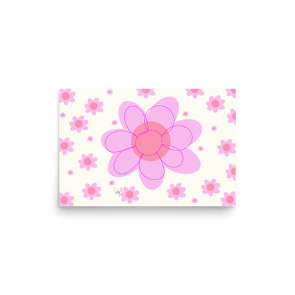 Pink Flower Poster