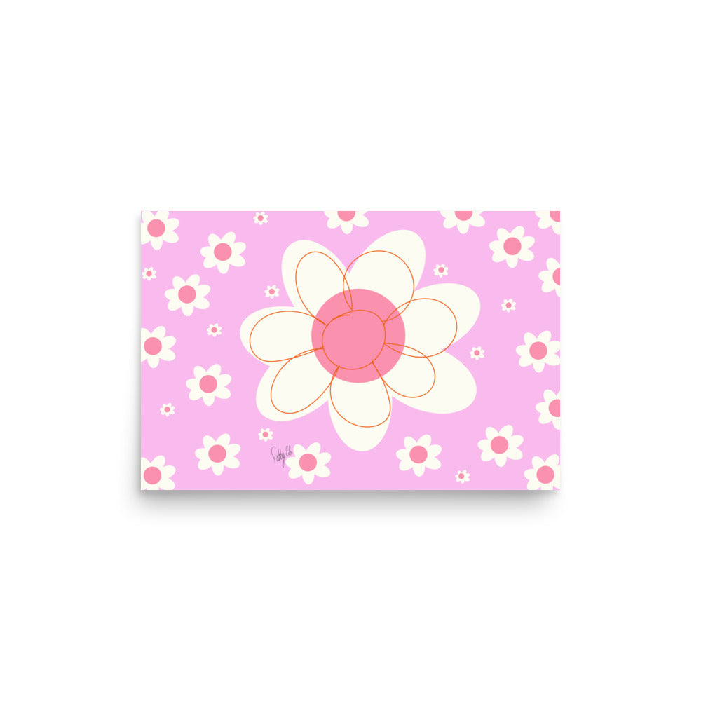 Yellow flower Poster