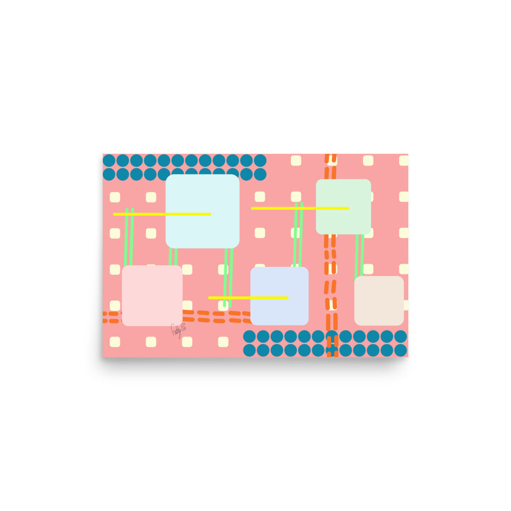 Off grid peach Poster