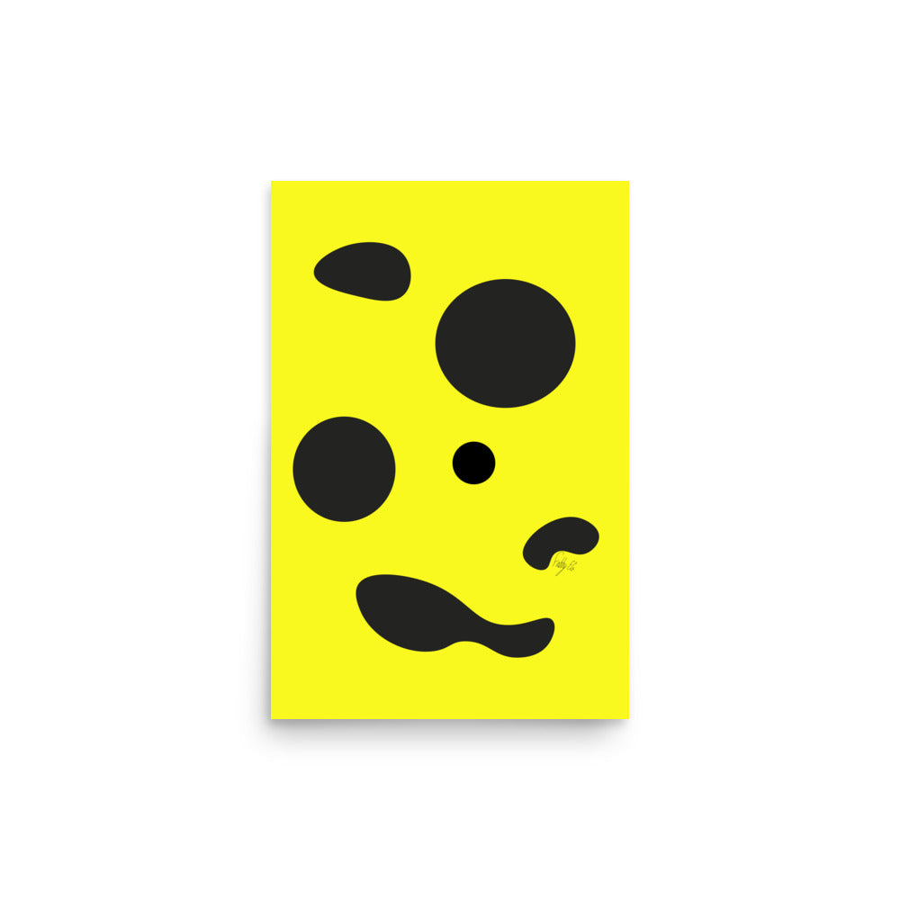 Dots yellow Poster