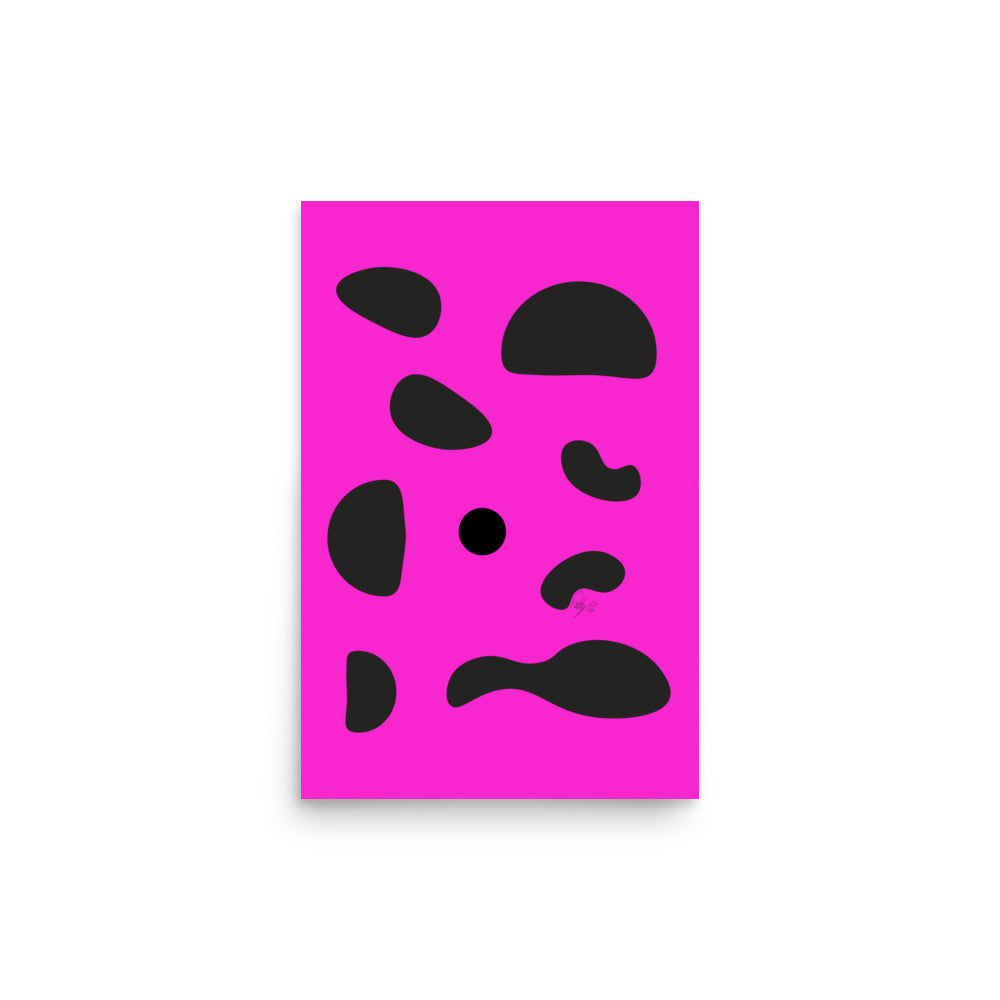 Dots pink Poster