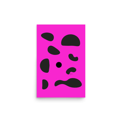 Dots pink Poster