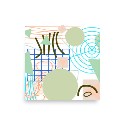 Triangular green circles, Poster