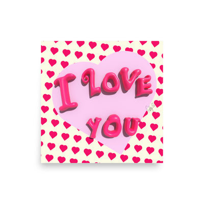 I love you heart Poster