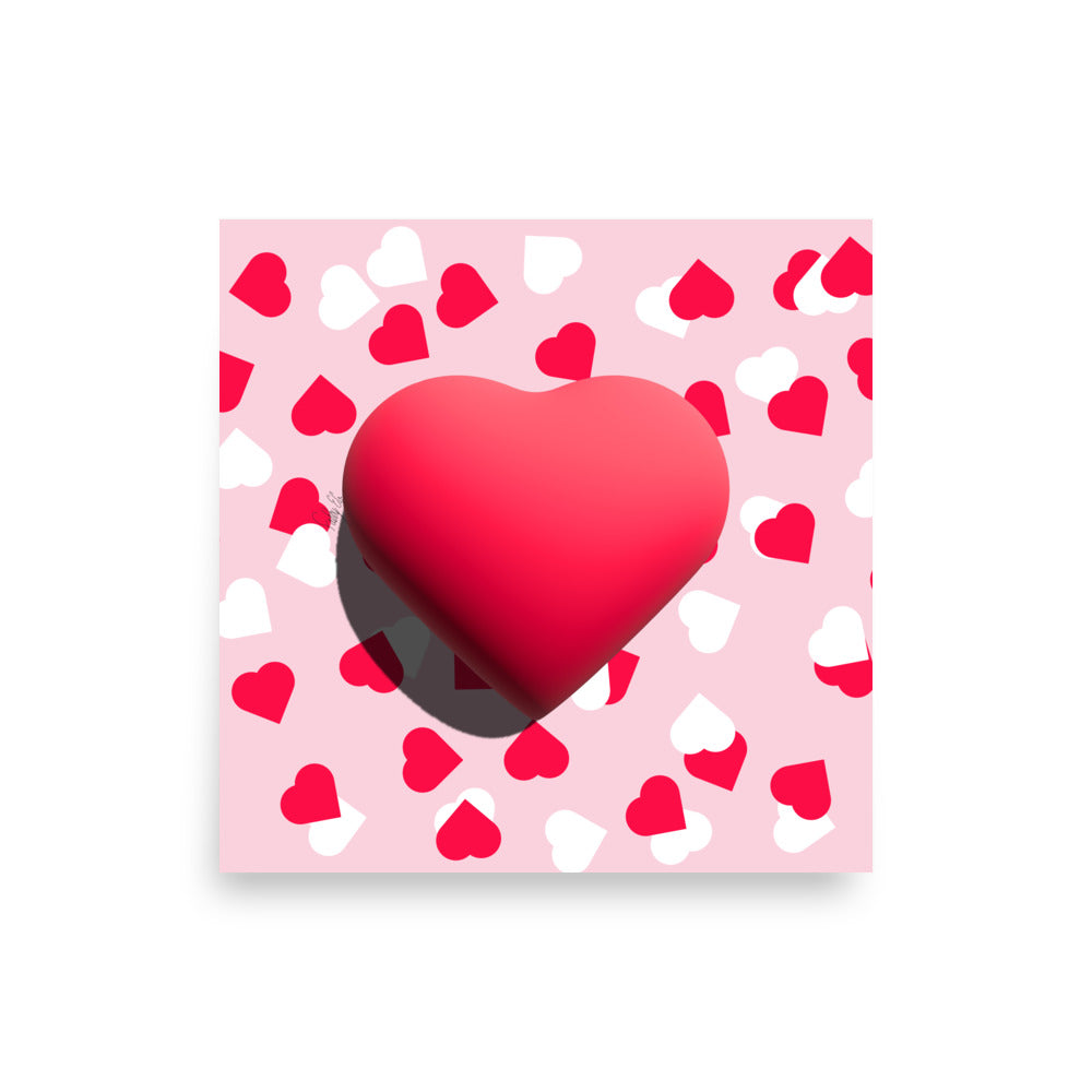 Valentines heart for love Poster