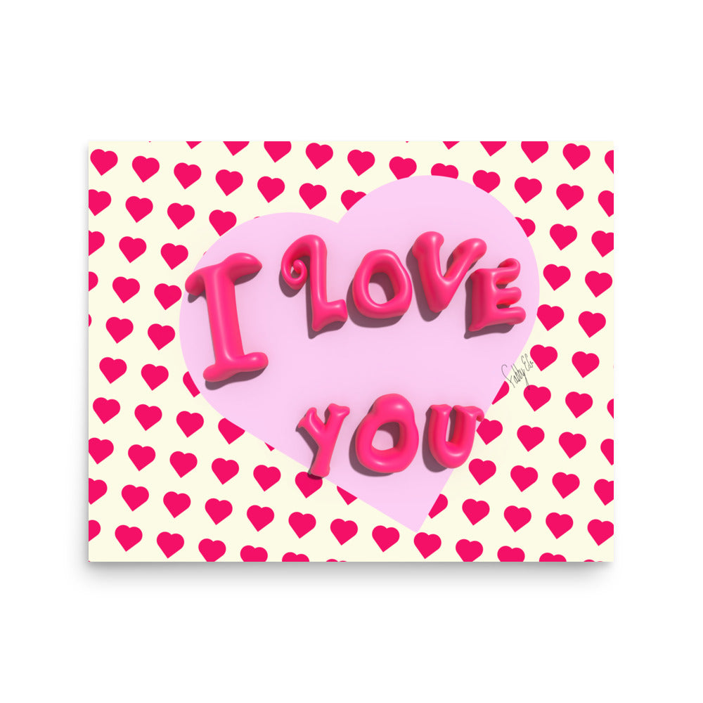 I love you heart Poster