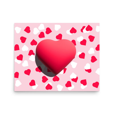 Valentines heart for love Poster