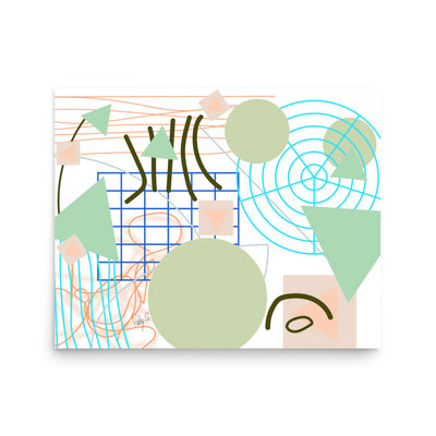 Triangular green circles, Poster