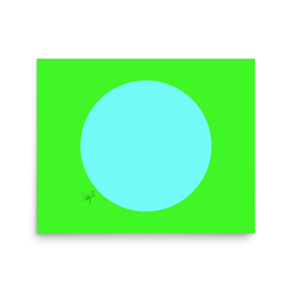 Circling around green Poster