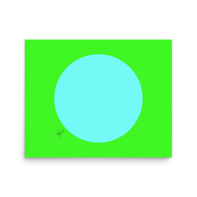 Circling around green Poster