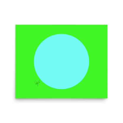 Circling around green Poster