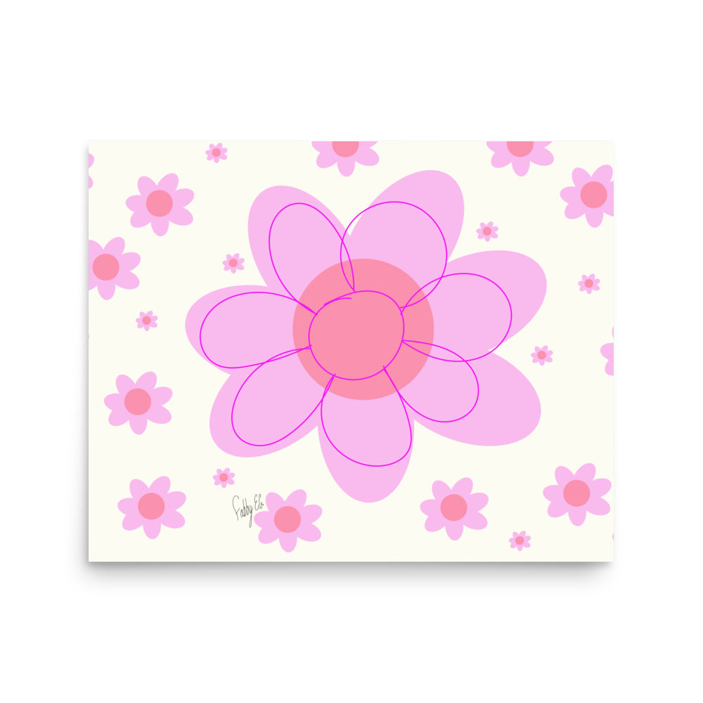 Pink Flower Poster