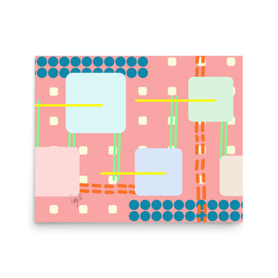 Off grid peach Poster