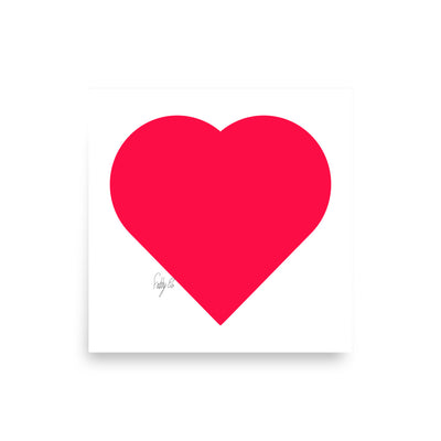 In love (passion pink heart) Poster