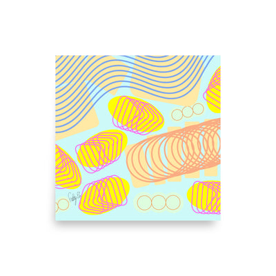 Spiral momentum (white), Poster
