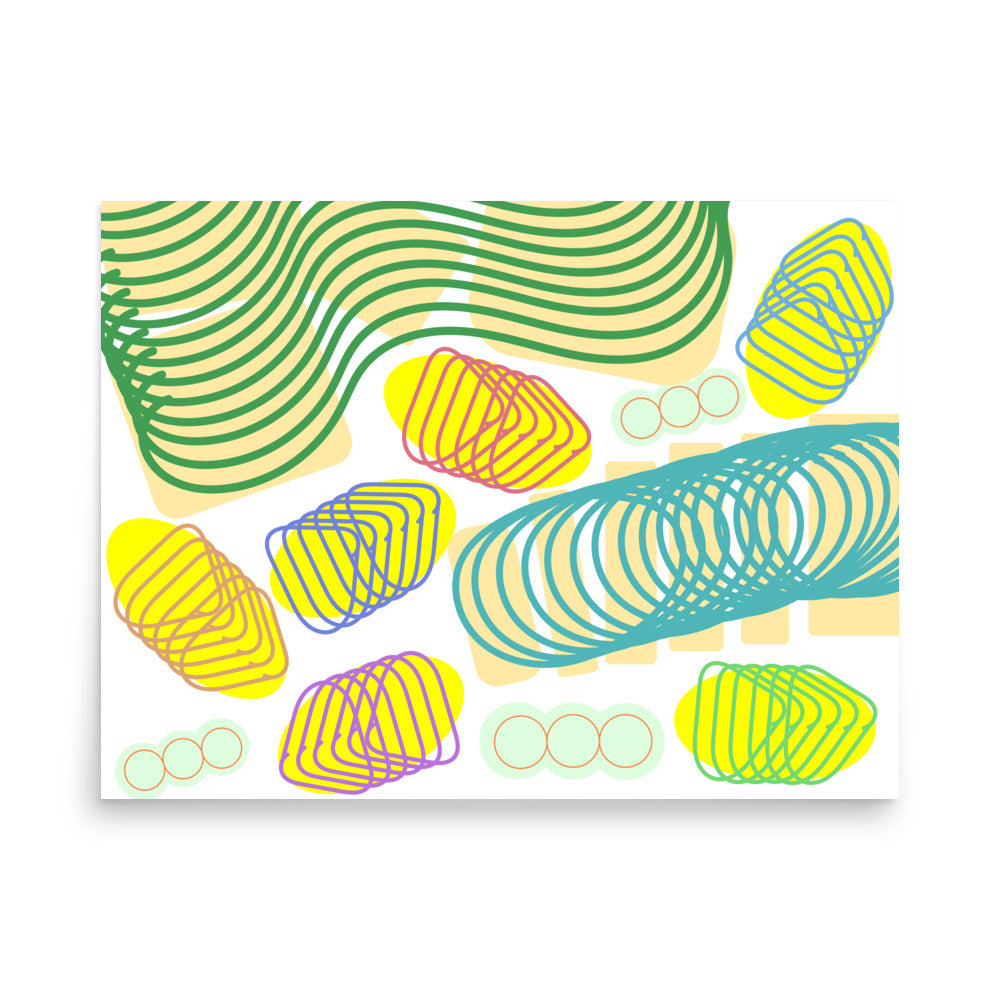 Spiral momentum (light colors), Poster