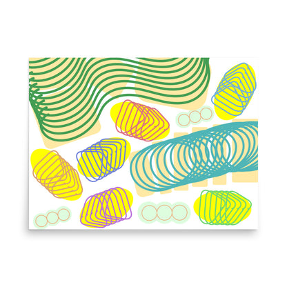 Spiral momentum (light colors), Poster