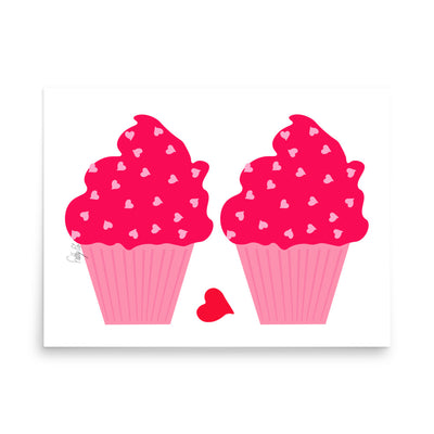 Cupcakes in love Poster