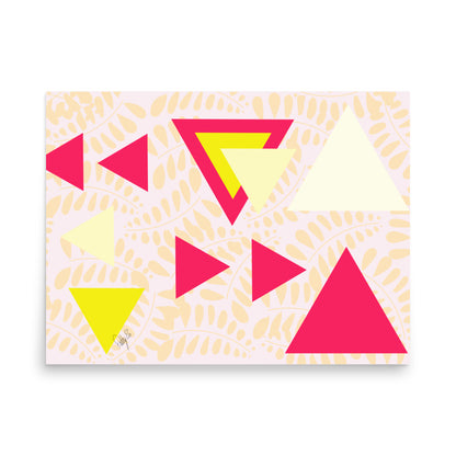 Triangular petals Poster