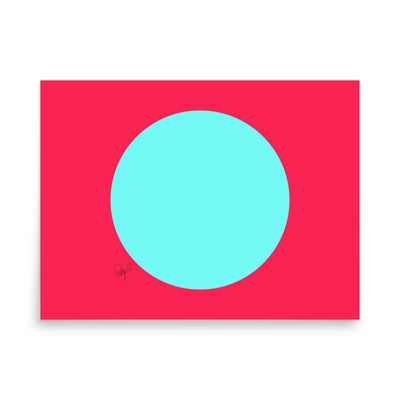 Circling around pink Poster