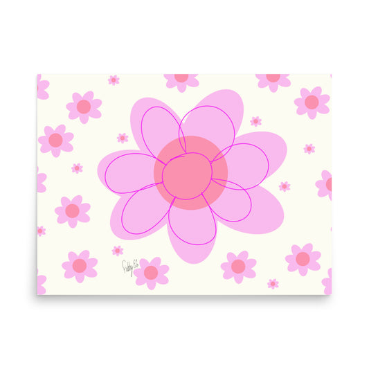 Pink Flower Poster