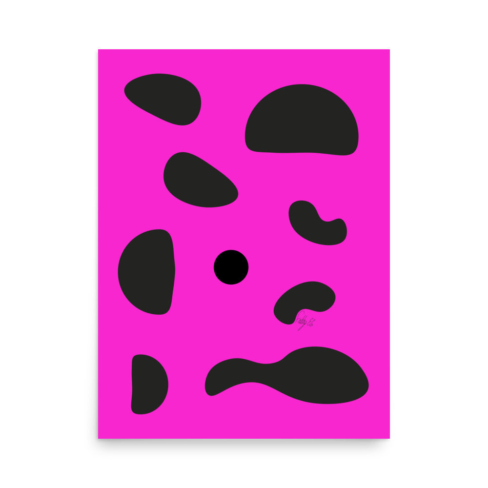 Dots pink Poster