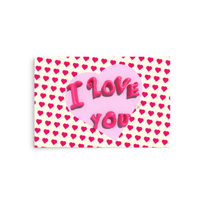 I love you heart Poster