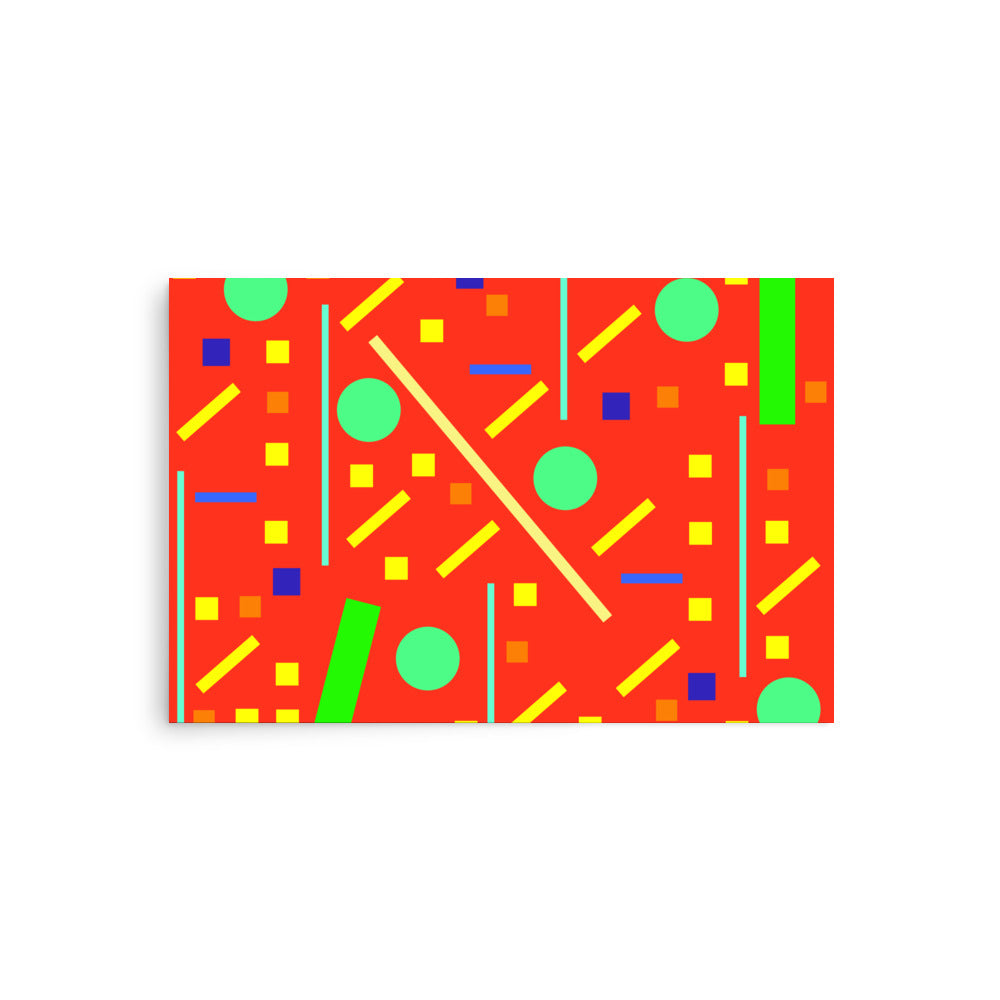 Squares and petite rectangles (orange), Poster