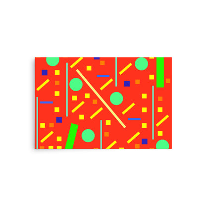 Squares and petite rectangles (orange), Poster