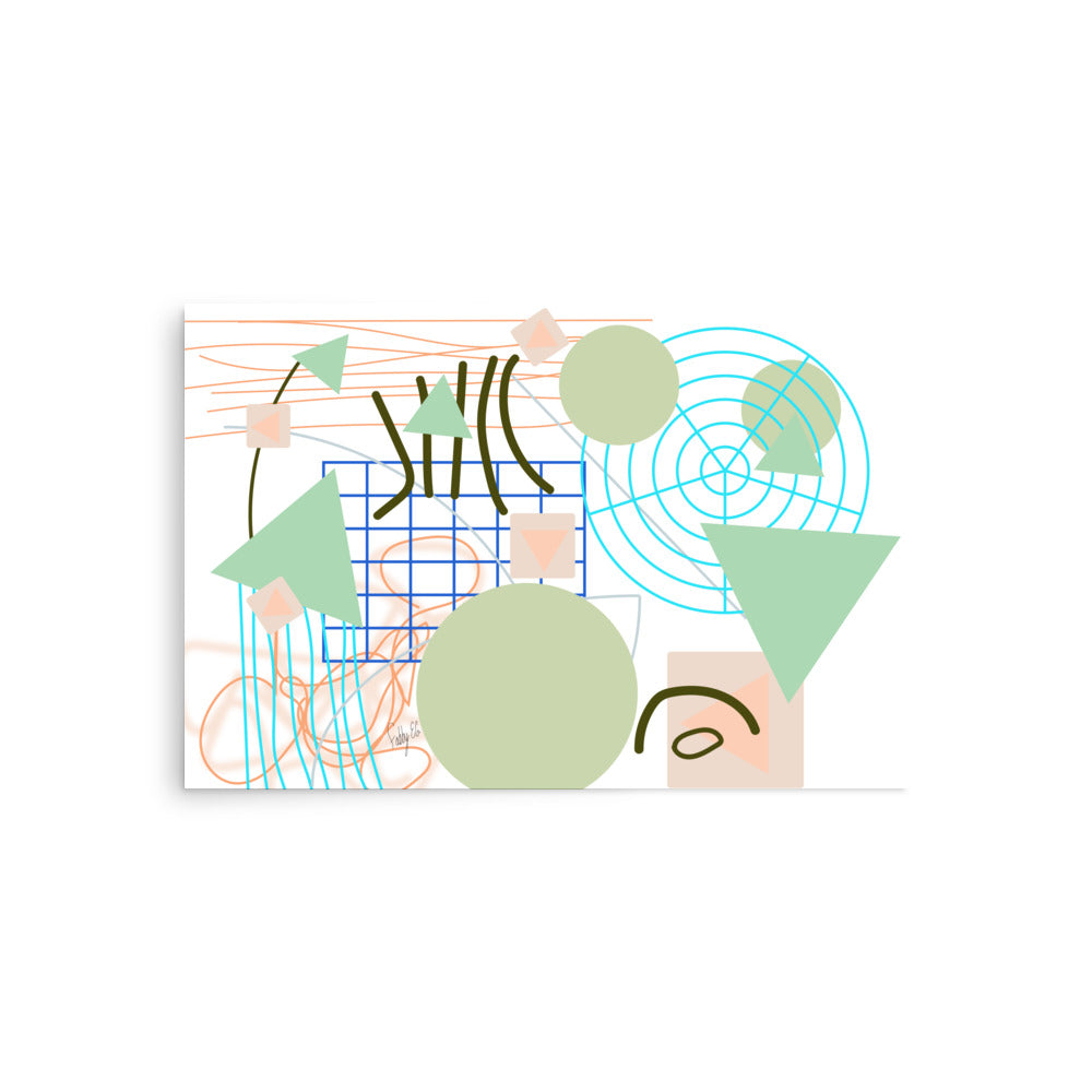 Triangular green circles, Poster