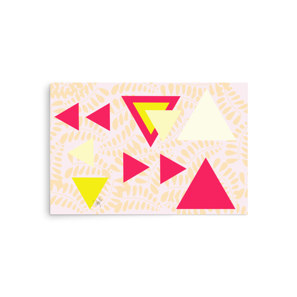 Triangular petals Poster