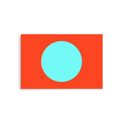 Circling around orange Poster