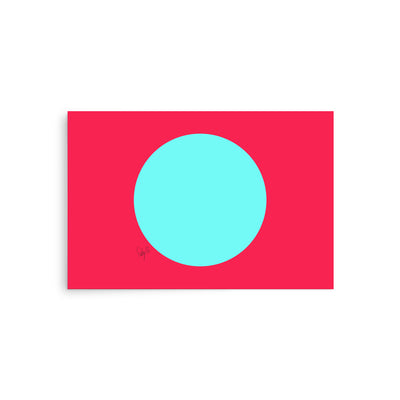 Circling around pink Poster