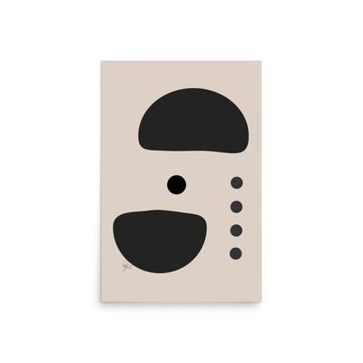 Dots taking sides light pale Poster