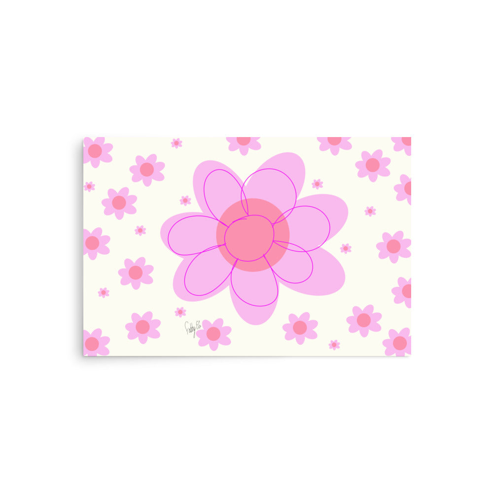 Pink Flower Poster