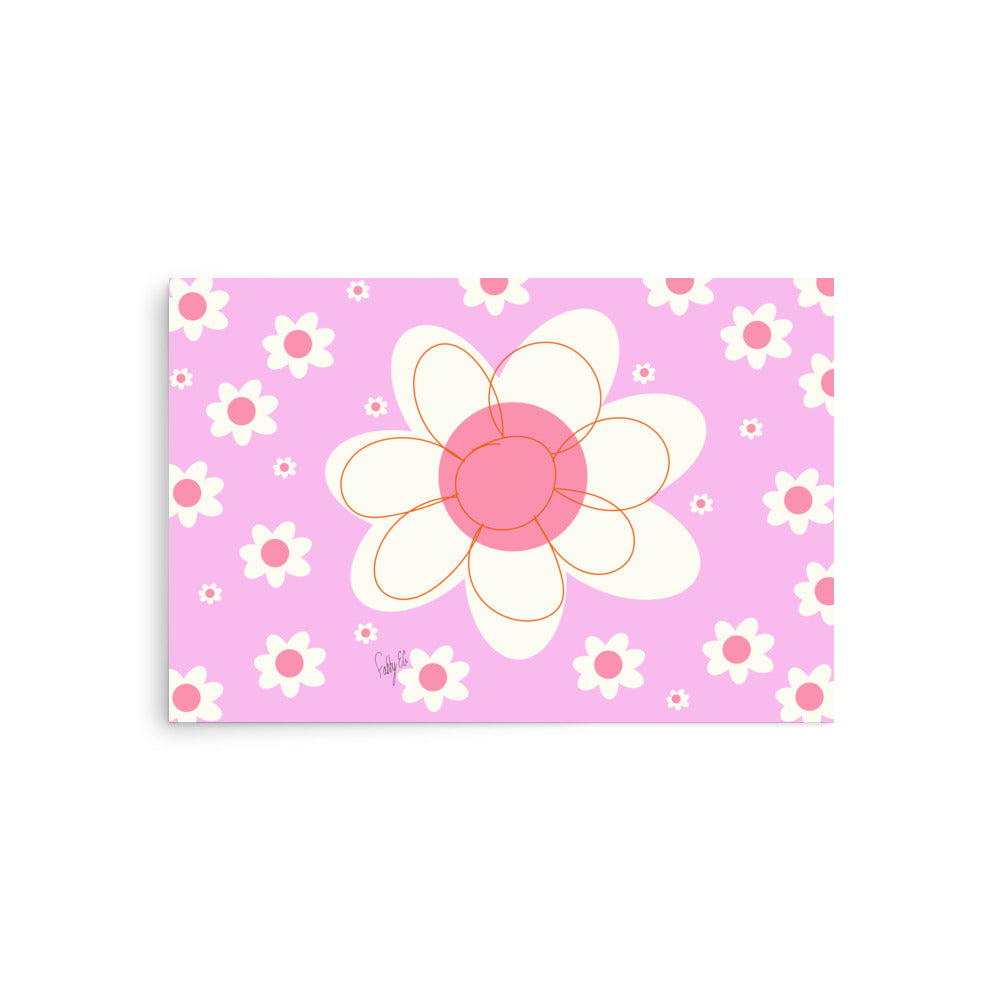 Yellow flower Poster