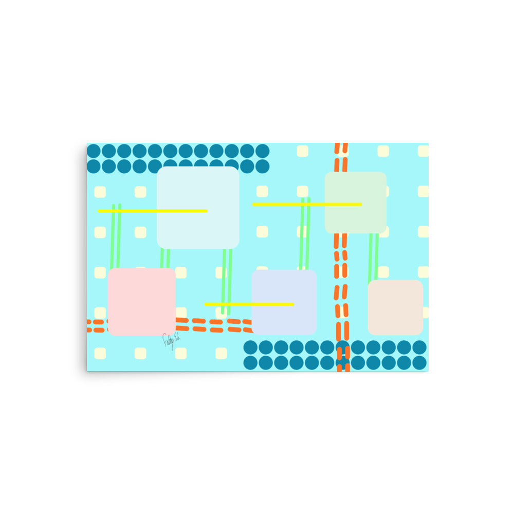 Off grid blue Poster