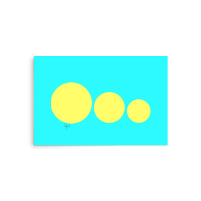 This escalated quickly cyan blue Poster