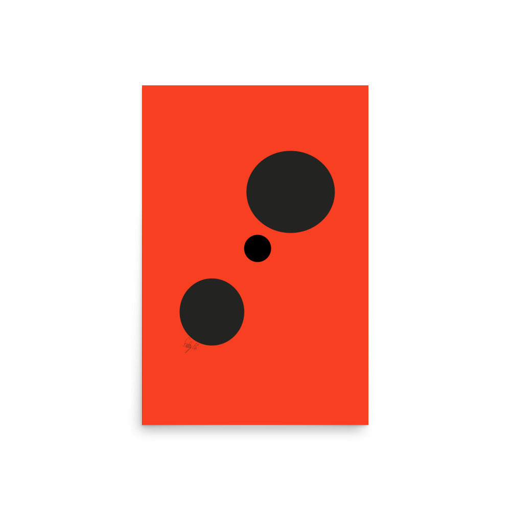 Dots orange Poster