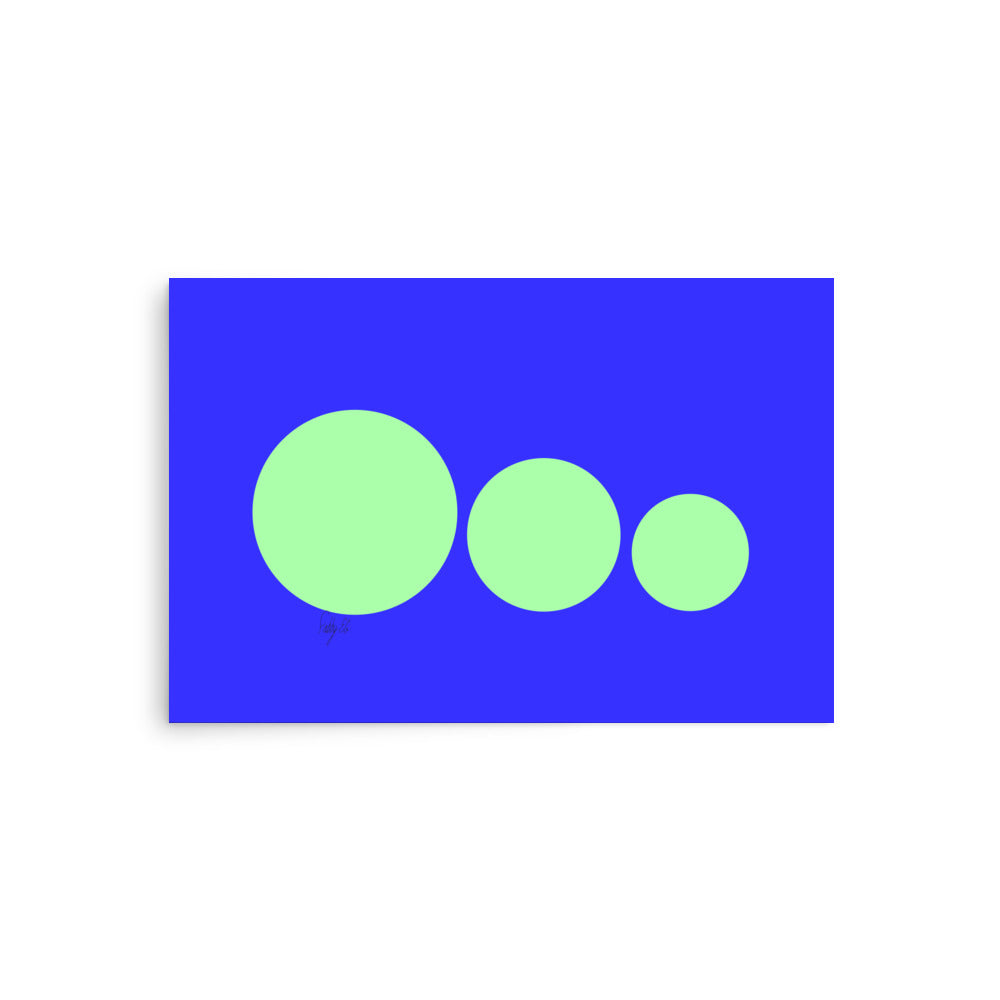 This escalated quickly blue Poster