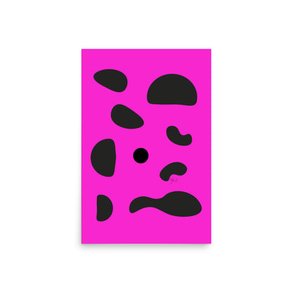 Dots pink Poster