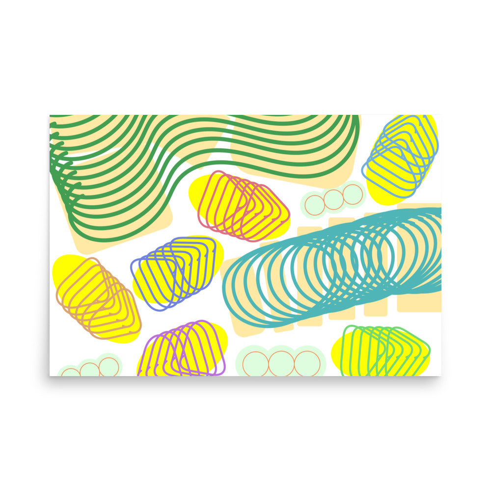 Spiral momentum (light colors), Poster