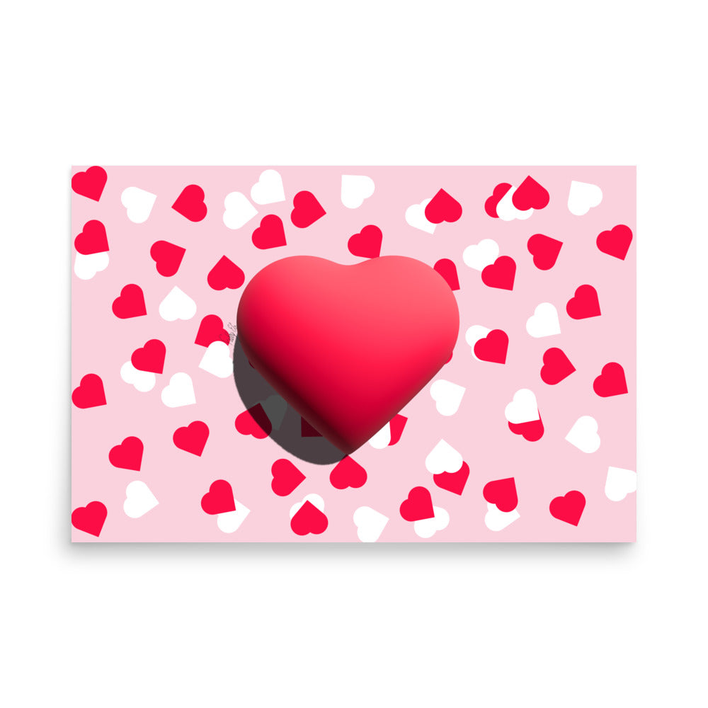 Valentines heart for love Poster