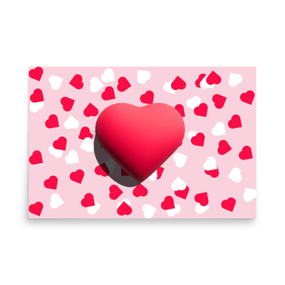 Valentines heart for love Poster