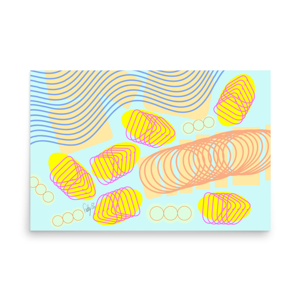 Spiral momentum (white), Poster