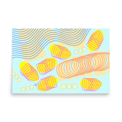 Spiral momentum (white), Poster
