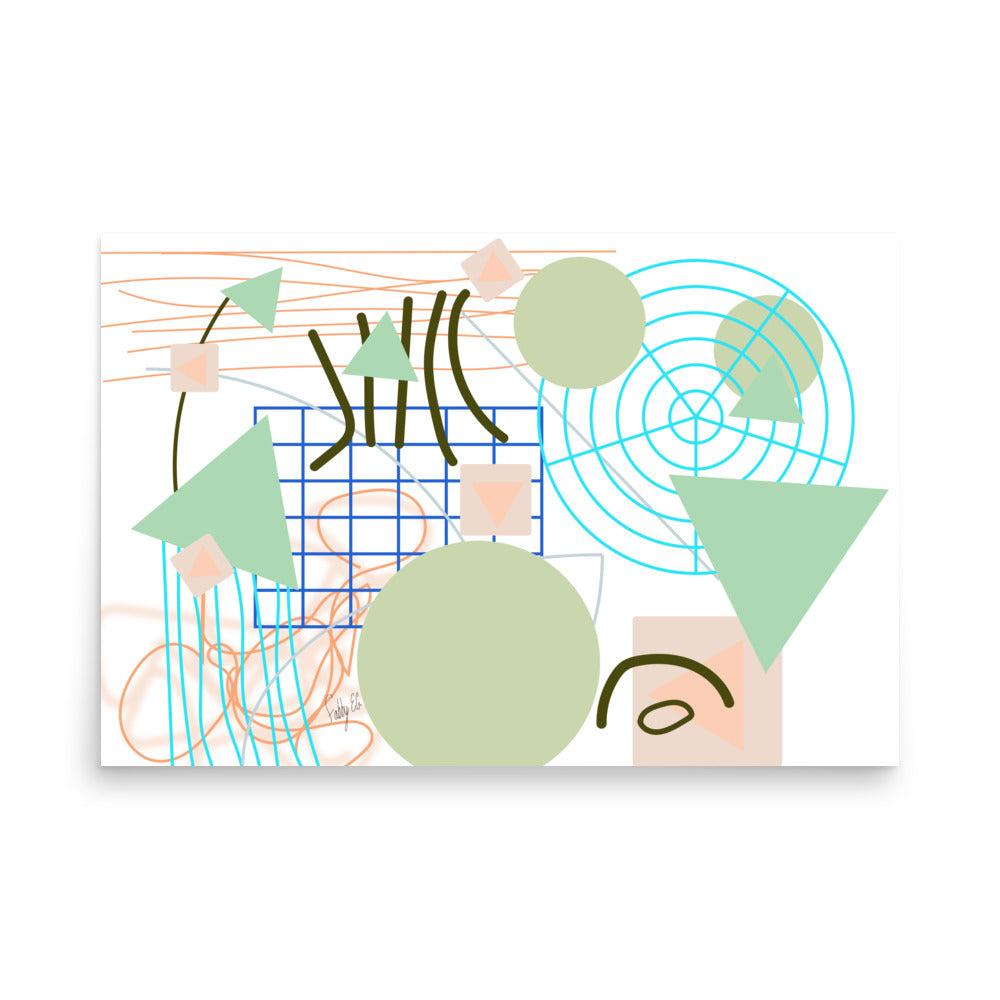 Triangular green circles, Poster