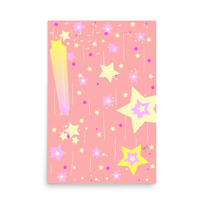 Yellow Stars Poster
